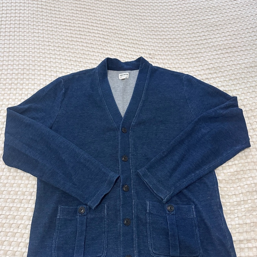 Todd Snyder Navy Cardigan